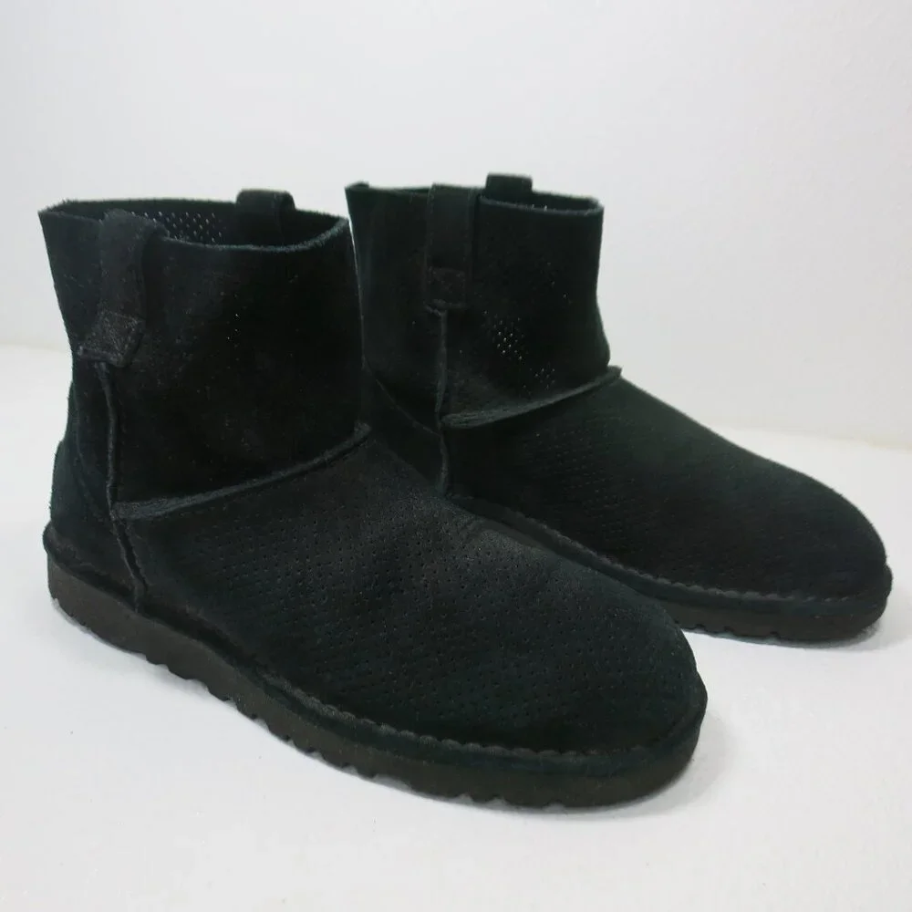 UGG Australia Classic Unlinned Mini Perforated Boots Women's Footwear Shoes 8 - Picture 2 of 7